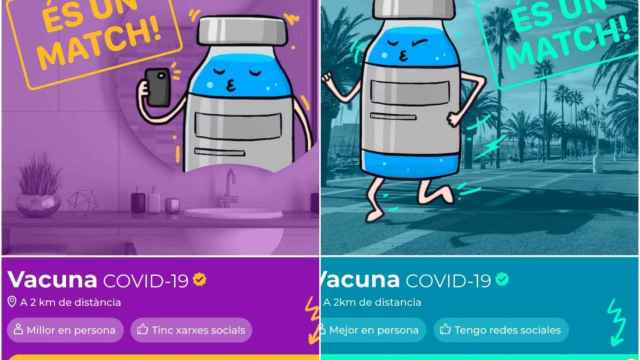 Aplicación de citas Tinder adaptada a la vacunación / GENERALITAT
