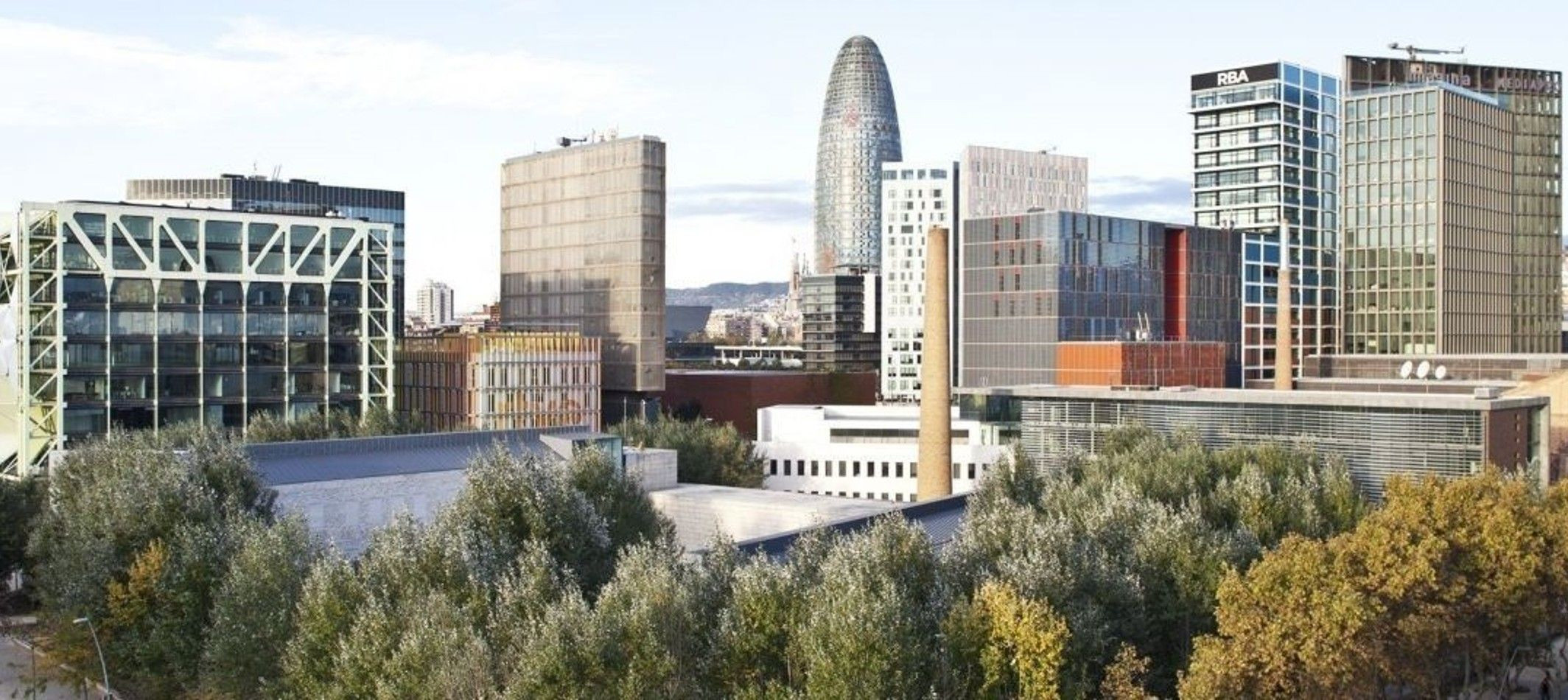 Vista del 22@ en Barcelona, uno de los distritos con más empresas de la ciudad / METRÓPOLI