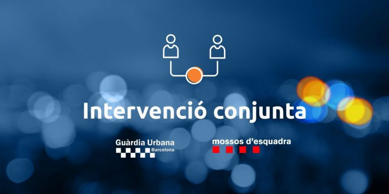 Intervención conjunta de la Guardia Urbana y los Mossos d'Esquadra en Barcelona / GUB