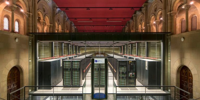 Supercomputador en el interior de la Torre Girona / BSC