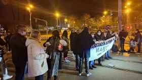 Manifestantes el domingo 16 de enero en el barrio del Besòs i Maresme / METRÓPOLI
