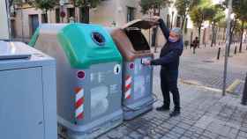 Algunos de los contenedores inteligentes instalados en Sant Andreu / EUROPA PRESS