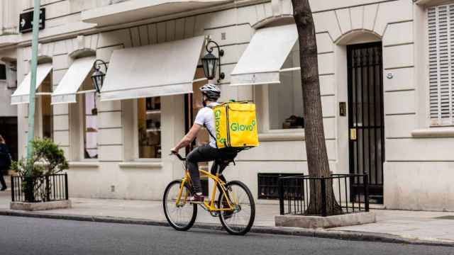 Un rider de Glovo en una imagen de archivo