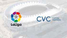 Logos de LaLiga y CVC