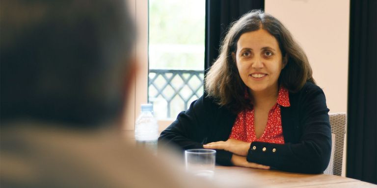 Eva Martín, CEO y cofundadora de Tiendeo, durante la entrevista con Metrópoli Abierta / MA
