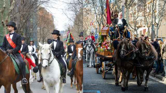 Cabalgata dels Tres Tombs en Sant Antoni en ediciones anteriores, símbolo de su Fiesta Mayor / AJUNTAMENT DE BARCELONA