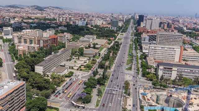 Vista aérea de la avenida de la Diagonal de Barcelona en una imagen de archivo / AYUNTAMIENTO DE BARCELONA