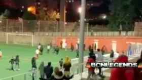 Pelea en un partido de fútbol entre niños en l'Hospitalet / BCN LEGENDS