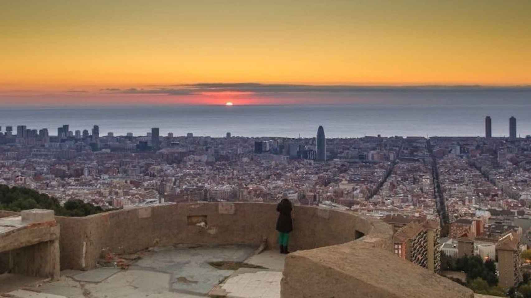 Atardecer desde los búnkeres del Carmel / ARCHIVO