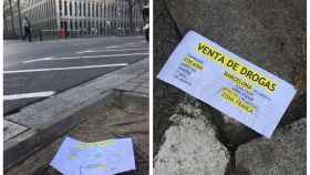 Uno de los folletos tirados este jueves enfrente de la Ciutat de la Justícia / METRÓPOLI