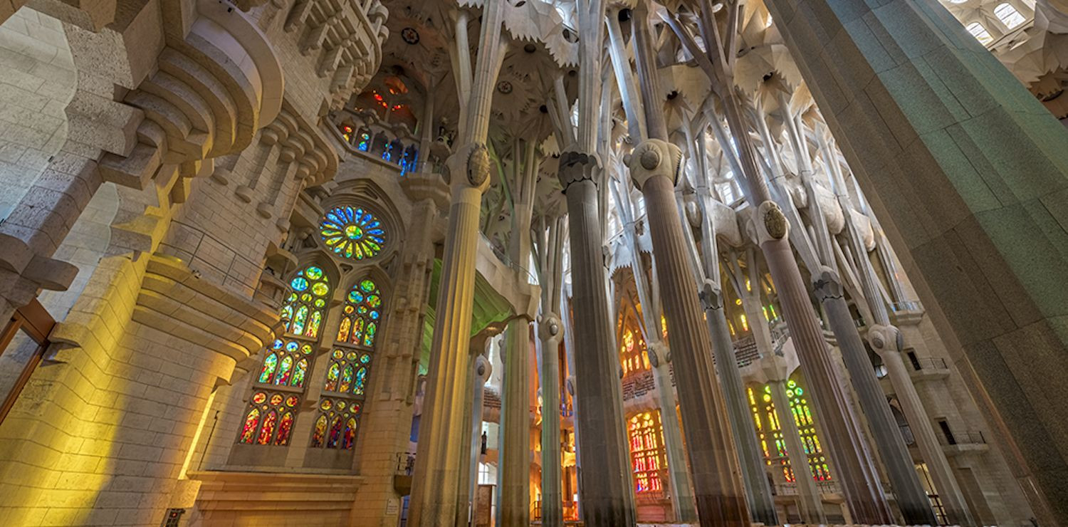 El interior de la Sagrada Família, uno de los monumentos que abrirán gratis por Santa Eulàlia / SAGRADA FAMÍLIA