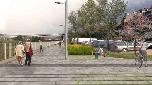 Proyección urbanística del tramo del Paseo Fluvial entre el Molinet y Sant Adrià / AYUNTAMIENTO SANTA COLOMA