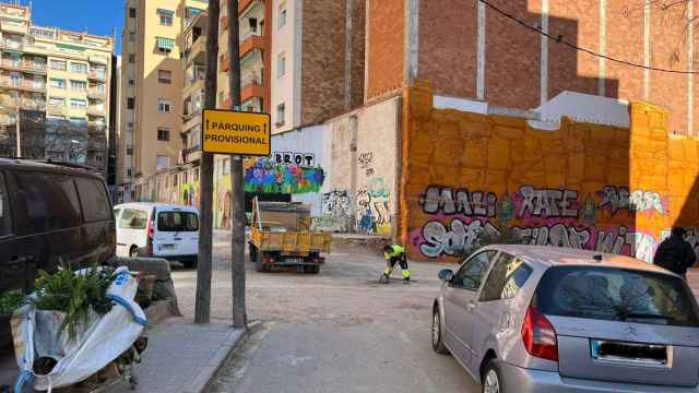 El aparcamiento provisional del Baix Guinardó / CEDIDA