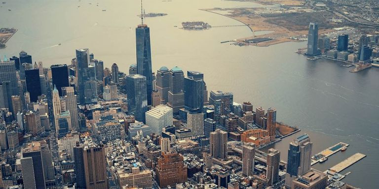 Vista aérea de la ciudad de Nueva York