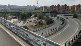 El Nus de la Trinitat, donde hay retenciones kilométricas para entrar a Barcelona / ARCHIVO