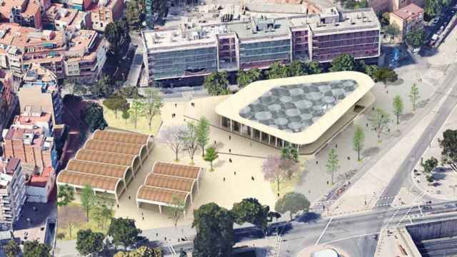 Imagen virtual del nuevo mercado de Montserrat / AJ BCN