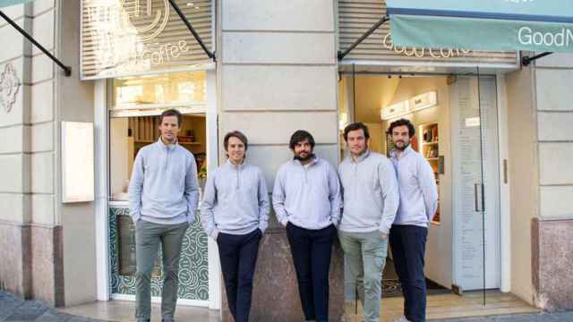 Lucas De Gispert, Alejandro Catasús, Jan Barthe, Fernando Conde y Ignacio Campoy, fundadores de GoodNews / GOODNEWS