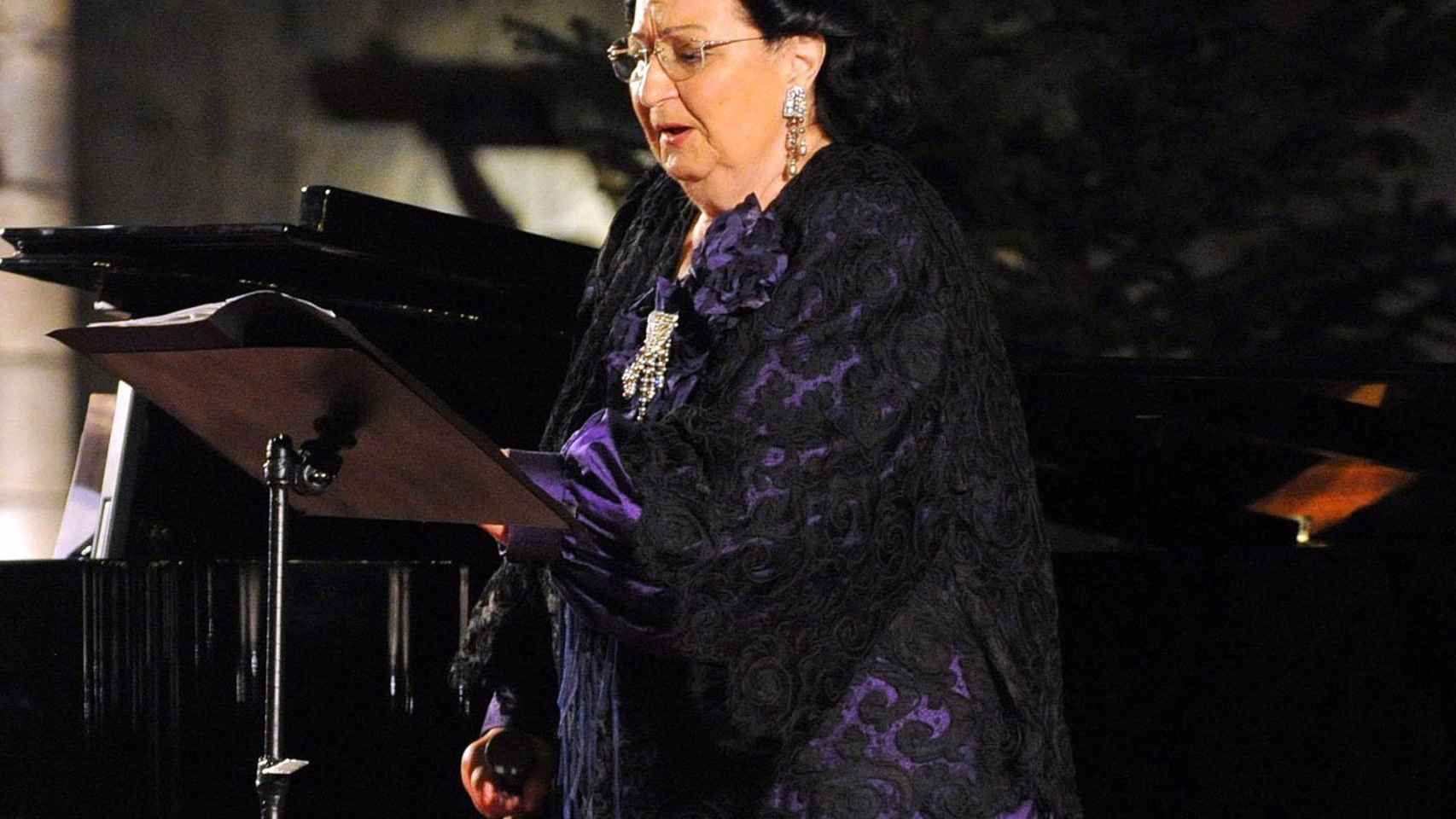 La soprano Montserrat Caballé durante una actuación / EUROPA PRESS