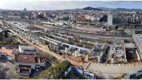 Obras en el ámbito de la estación de la Sagrera / BARCELONA SAGRERA ALTA VELOCITAT