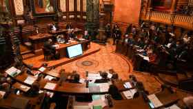 Pleno municipal de Barcelona, donde se ha debatido la cuestión de los cajeros / AJ BCN