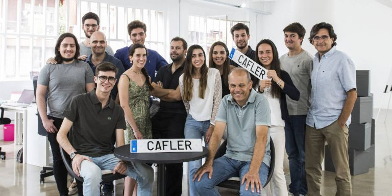 Equipo de Cafler, la startup de Barcelona liderada por un joven de 17 años / CAFLER