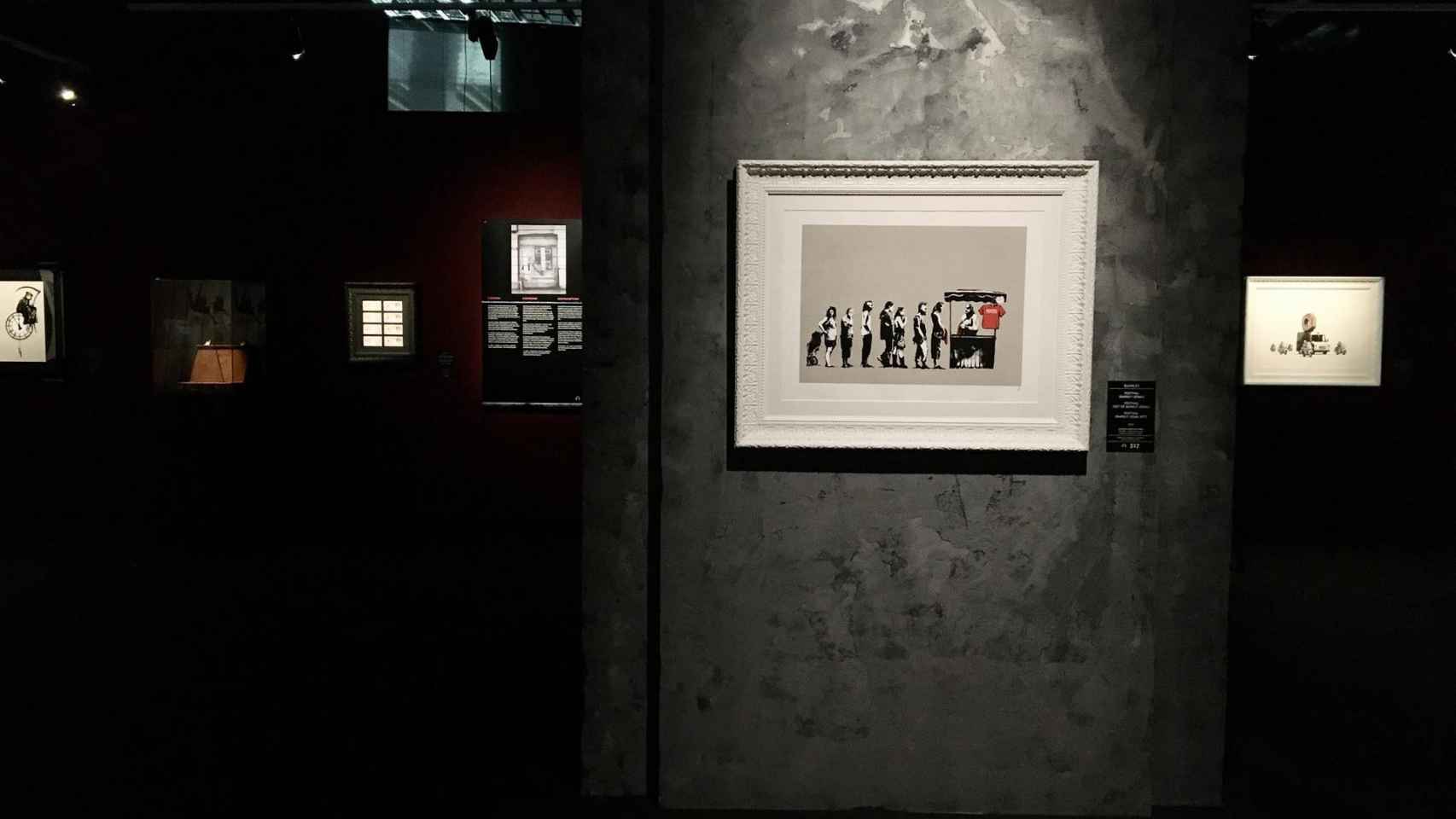 La exposición ‘Banksy. The Art of Protest’ en el Disseny Hub Barcelona / EUROPA PRESS
