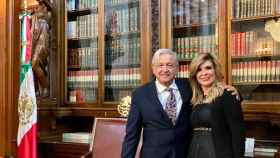Claudia Pavlovich junto al presidente de México, Andrés Manuel López Obrador, en una imagen de sus redes sociales / INSTAGRAM