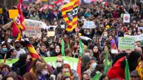 Manifestación de profesores este miércoles en Barcelona / EUROPA PRESS