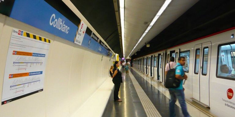 Estación de Collblanc en la L5 del metro de Barcelona / TRENSCAT
