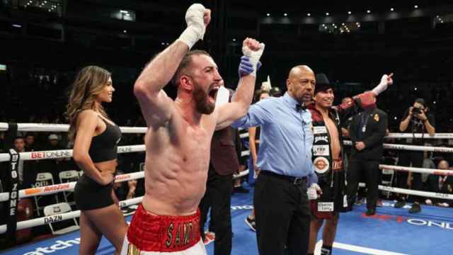 Sandor Martín tras su victoria ante Mickey García, en una imagen de archivo / MATCHROOM BOXING