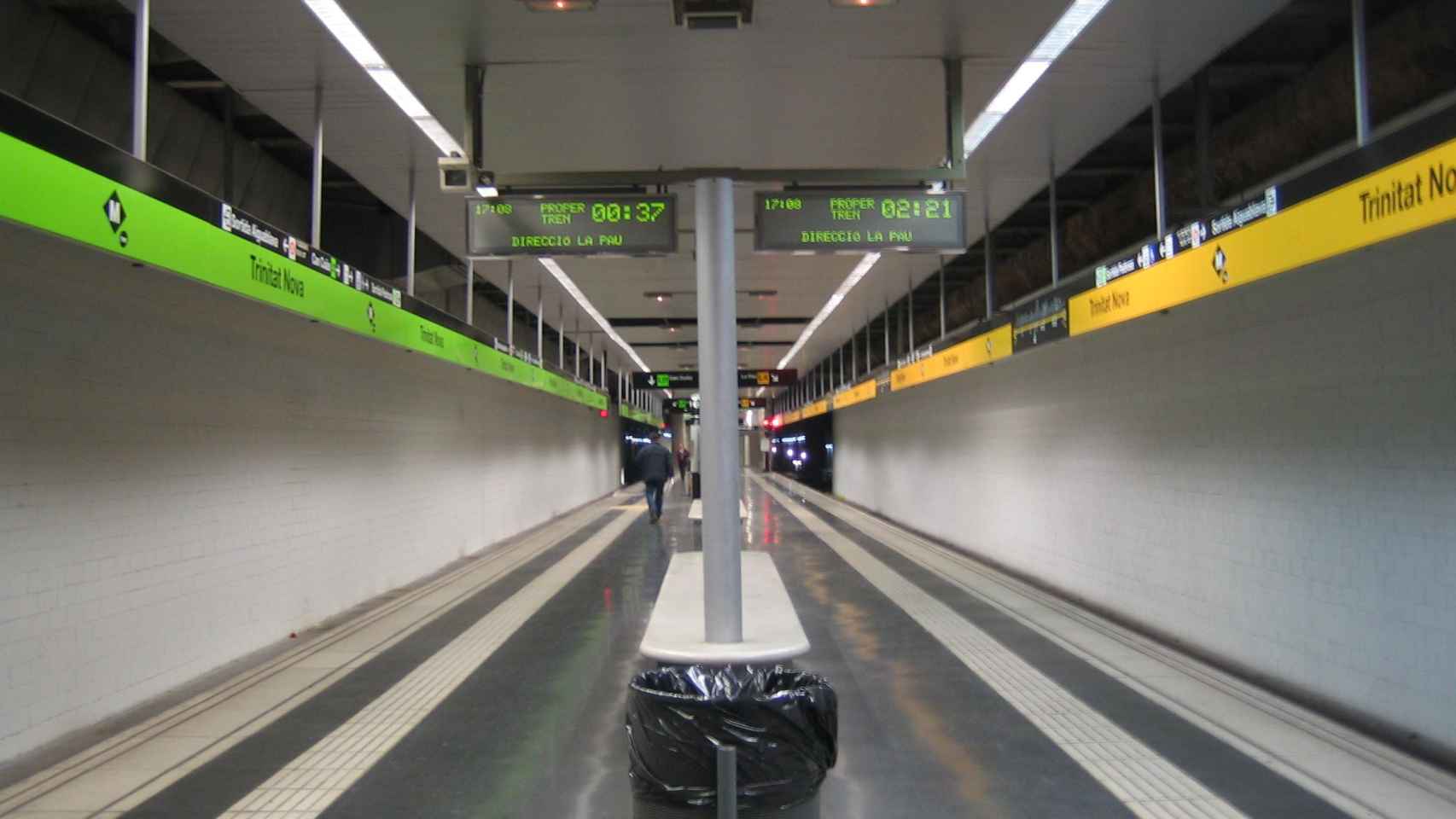 Estación de Trinitat Nova en la L4 del metro de Barcelona / WIKIMEDIA COMMONS