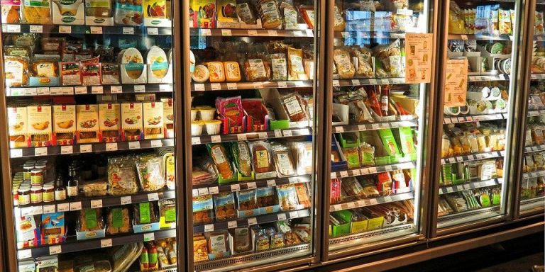 Productos de supermercado en una imagen de archivo
