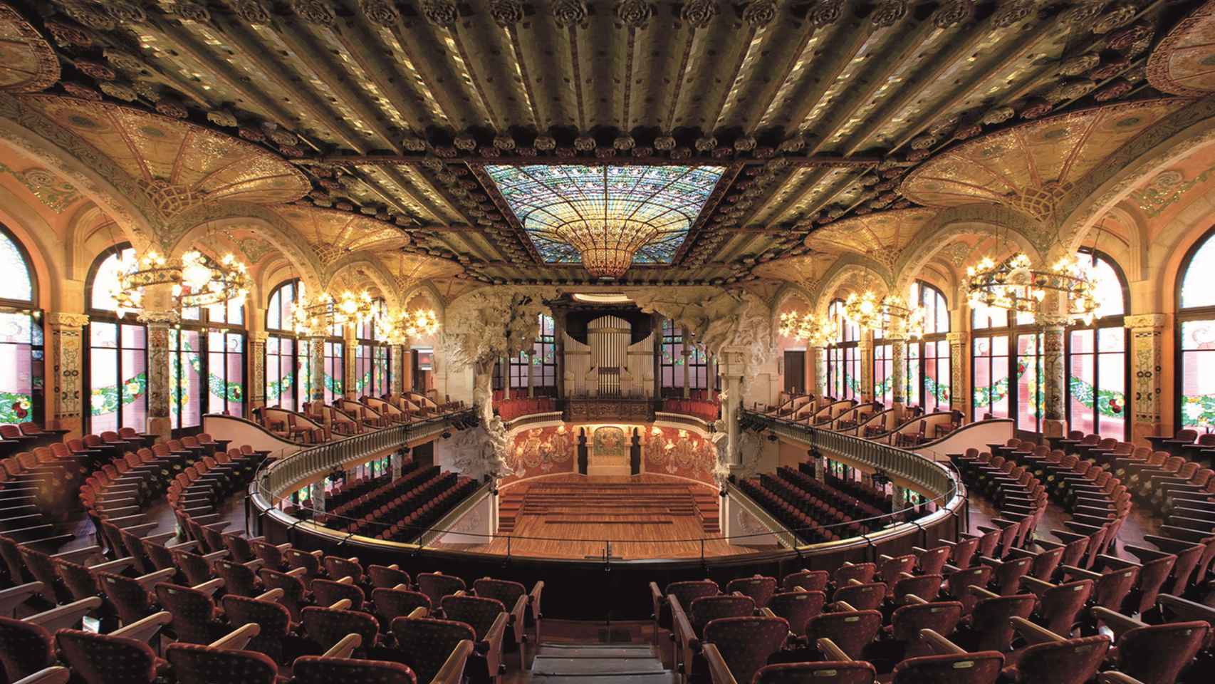 Interior del Palau de la Música de Barcelona