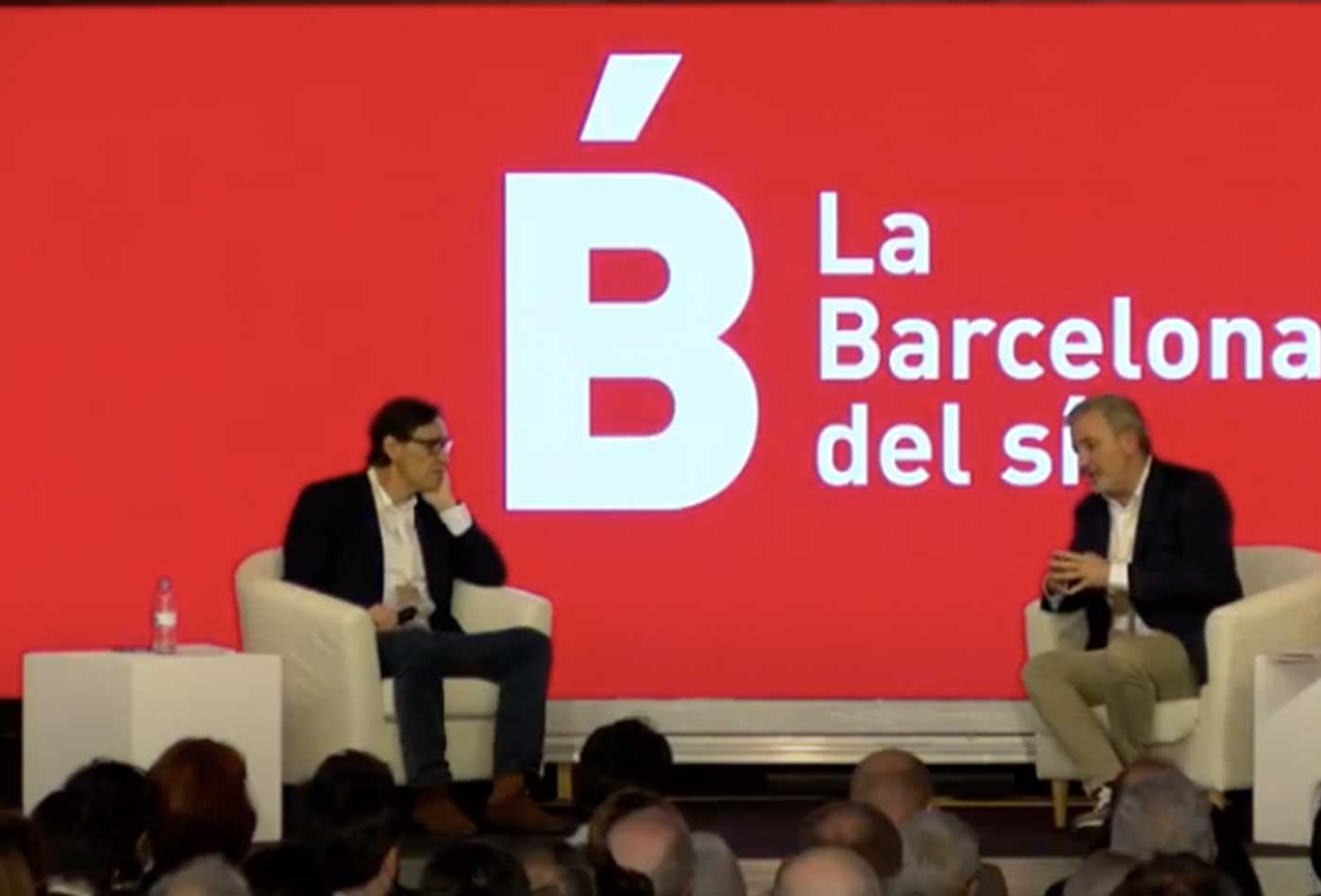 Salvador Illa y Jaume Collboni, en la convención del PSC de Barcelona / PSC