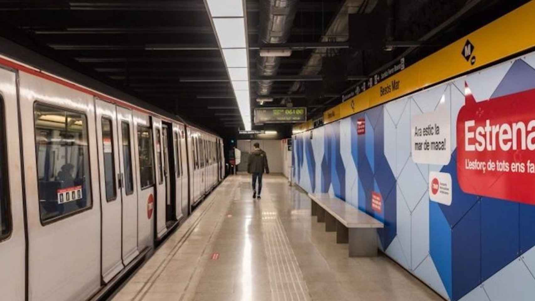 Una estación de la L4 del metro de Barcelona / TMB