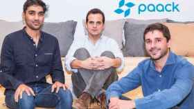 Fernando Benito, Xavier Rosales y Suraj Shirvankar, fundadores de Paack