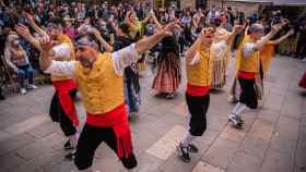 Acto de celebración del Gremi de Revenedors en la plaza del Pi este sábado / GREMI REVENEDORS