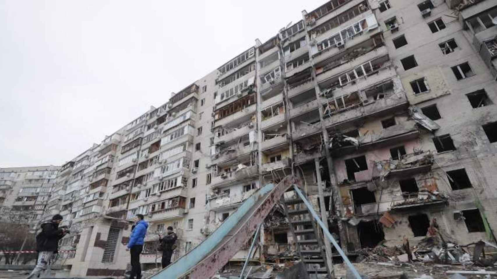 Destrozos en la ciudad de Kiev, ciudad invitada de las fiestas de la Mercè / EFE