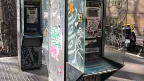 Cabinas teléfonicas degradadas en Barcelona / CEDIDA