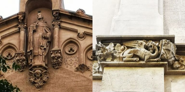 Detalles de la fachada de la iglesia del Roser / INMA SANTOS