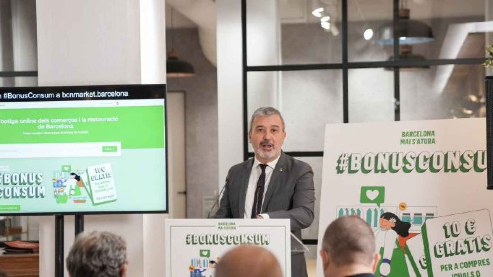 Jaume Collboni, el día de la presentación de BCN Market, el pasado octubre