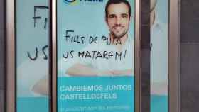 El PP denuncia amenazas de muerte en su sede de Castelldefels / PP