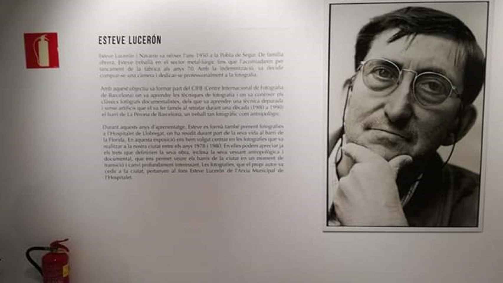Una imagen de Esteve Lucerón en una de sus exposiciones