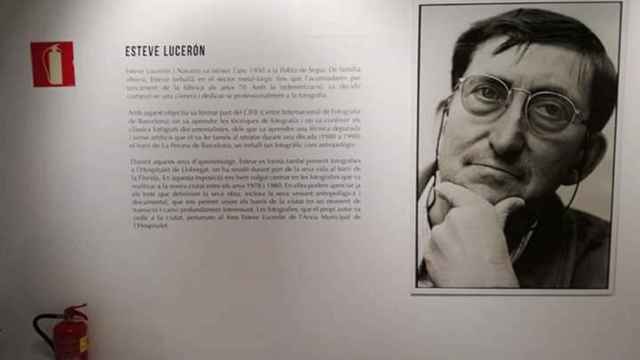 Una imagen de Esteve Lucerón en una de sus exposiciones