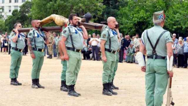 Imagen del 45 aniversario de la Hermandad de Antiguos Caballeros Legionarios de Barcelona / HACL