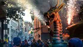 Las 'Festes de maig' de Badalona en una edición anterior / ARCHIVO