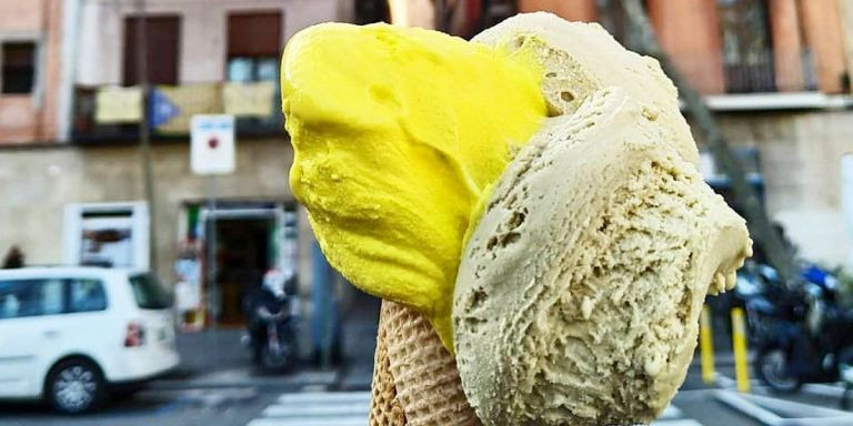 Helado de la heladería Gocce di Latte de Barcelona / INSTAGRAM