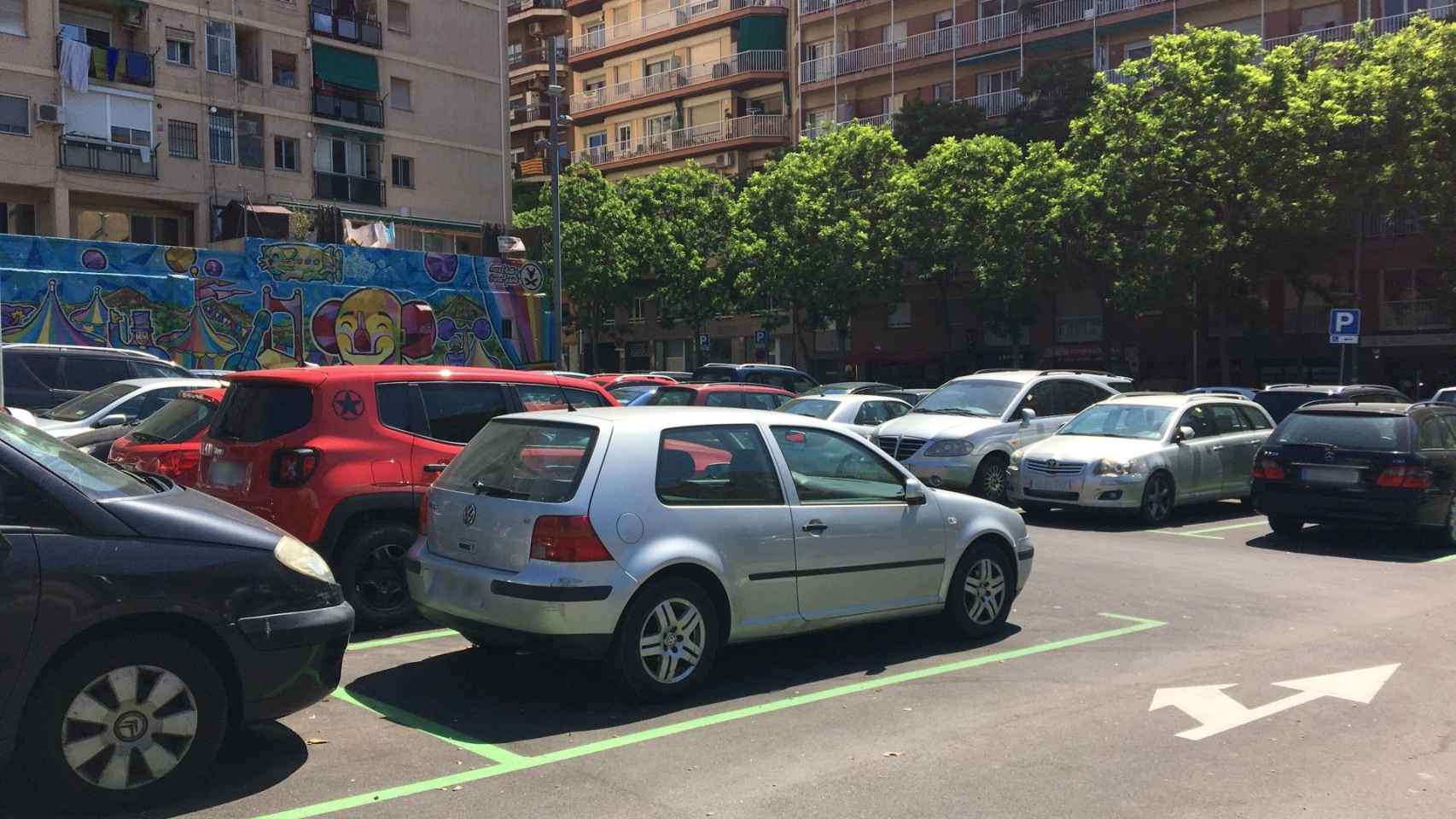 Parking de Les Corts en el que se producen los robos / METRÓPOLI - RP
