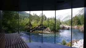 Imagen del Juvet Landscape Hotel, en Noruega, cuya maqueta se puede ver en el Hotel Alma / JUVET LANDSCAPE HOTEL
