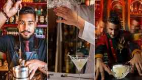 Barmans de las coctelerías más originales de Barcelona elaborando sus creaciones / BMAGAZINE